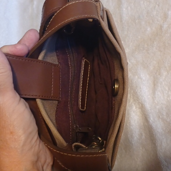 Fossil canvas bag no.054 over the shoulder handbag purse - Picture 3 of 8